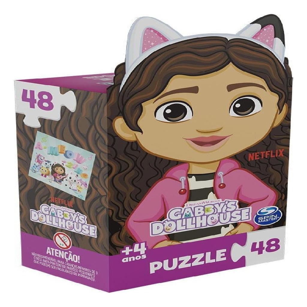Quebra-cabeça Gabby's Dollhouse 48 Peças Multicor Grow | Shopee Brasil