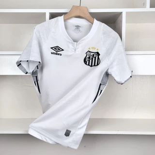 Santos2024 /2025 Home S-S Camisa de futebol Camisa esportiva branca masculina