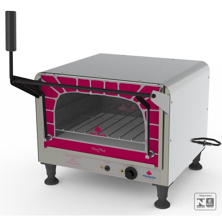 Forno Lastro Refratário Mini Chef Prpe-400 Elétrico Gratinad
