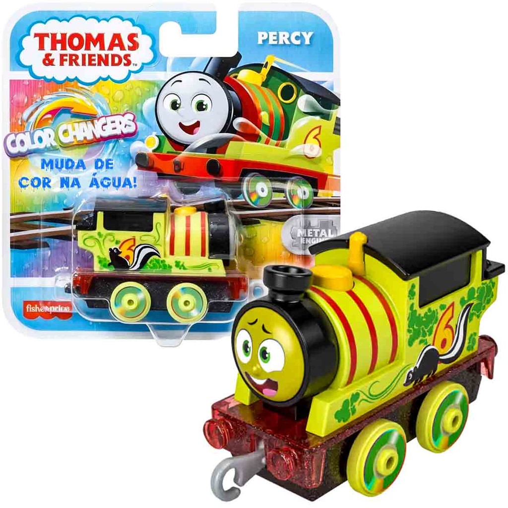 Thomas Mini Boneco Trenzinho Percy Colour Changers Metal - Mattel