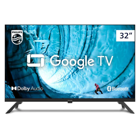 Smart TV 32 Philips HD Google TV Comando de Voz HDR HDMI Bluetooth 32PHG6910 78
