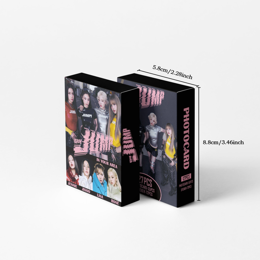 KPOP 127 Pçs/Caixa BLACKPINK Photocards JUMP LOMO Cartão Coleção