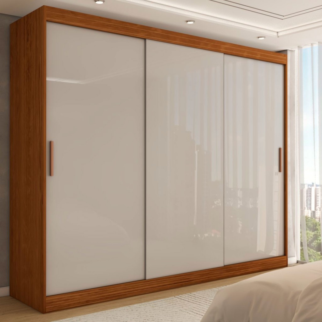 Guarda-Roupa Casal Harvard 3 Portas 2 Gavetas 100% MDF - Panorama Móveis