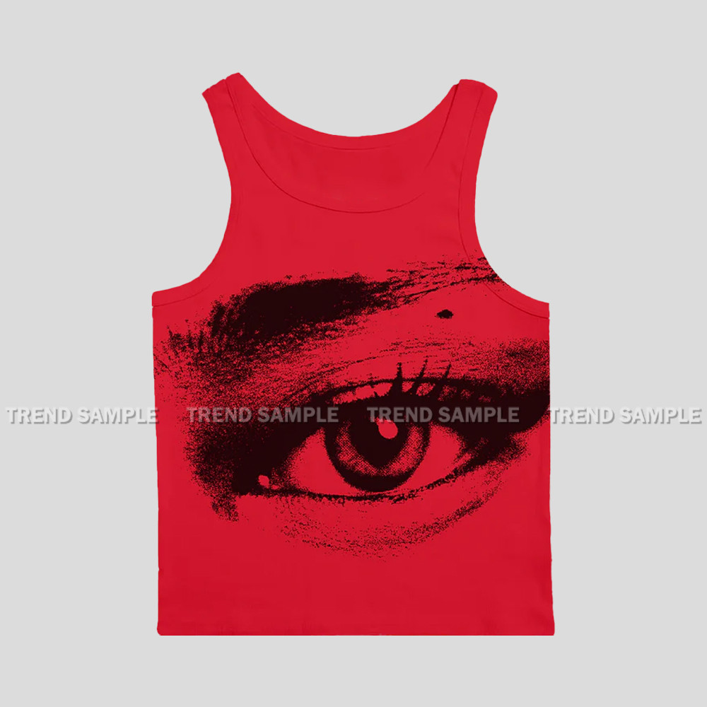 Jennie Ruby Eye tanktop Sサイズ KPOP 2025 BLACKPINK JENNIE Ruby Eye Regata Feminina Vintage Verão
