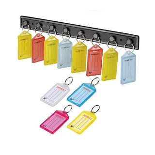 Suporte Organizador De Chave Com 8 Chaveiro Sortidos Maxcril