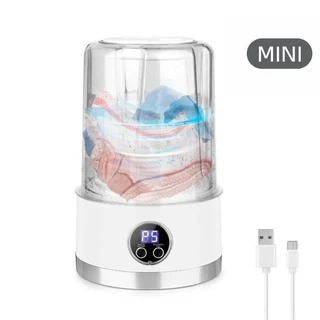 Mini Máquina de Lavar Portátil 1000ml – Lavadora Compacta USB para Roupas Íntimas, Meias e calcinha