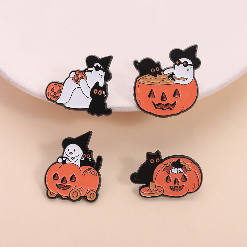 Lindo Broche, Alfiler De Solapa, Broche De Halloween, Escoba
