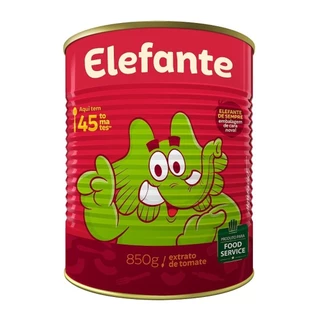 Extrato de Tomate Lata Elefante 850g - Embalagem c/ 12 unidades em Oferta na Shopee