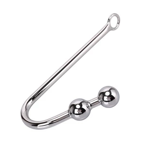 Sex Toys Stainless Steel Metal Anal Hook Plug Ball Single Sex Adult Products