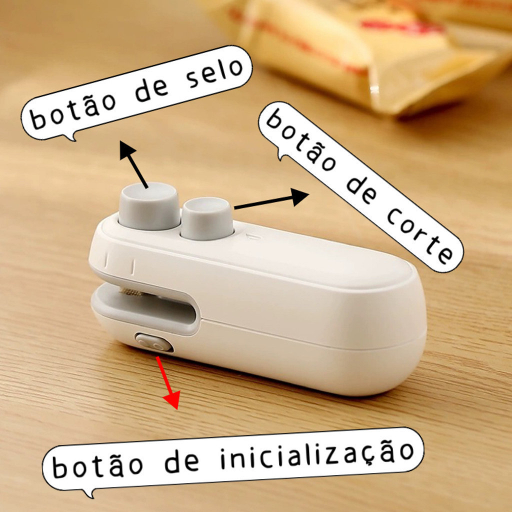Mini Selador de Sacos para Plásticos