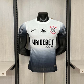 24/25 Futebol Camisa Home Versão Jogador Todos os Patrocinadores