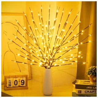 PCS Galhos Iluminados Ramos Com 20 Lâmpadas Brilhantes De Árvores Elétricas Para Pré-Internos Decoração Romântica Doméstica
