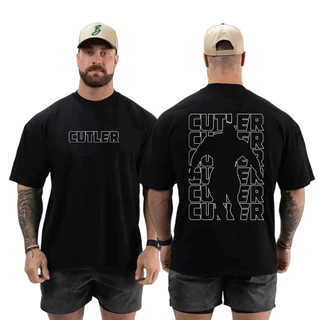 Camiseta Oversized Jay Cutler Larga Mr Olympia Fisiculturista 100% Algodão Alta Qualidade