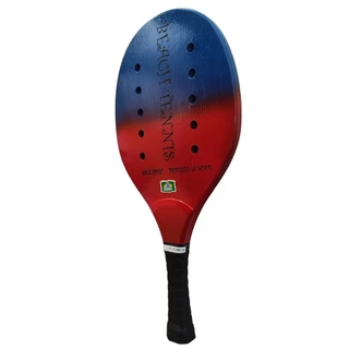 Raquete de Beach Tennis Sakis Sport de Madeira Azul/Vermelho em Oferta na Shopee