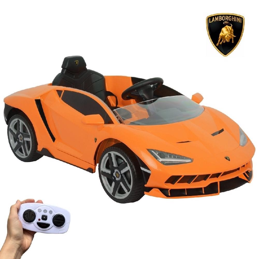 Carro Elétrico Infantil Lamborghini 12V Laranja com Controle Remoto IMPORTWAY