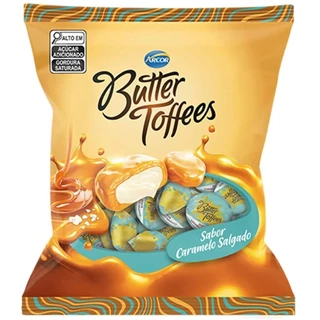 Bala Mastigável Butter Toffees Caramelo Salgado 500g