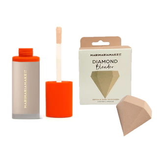 Kit Base e Corretivo Mari Maria Matte + Esponja Diamond
