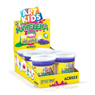 Kimeleka Slime Art Kids 180g Violeta com 6 unidades Acrilex