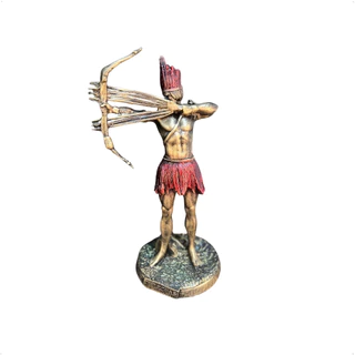 Imagem Caboclo 7 Flechas (D) 27cm Resina - Umbanda