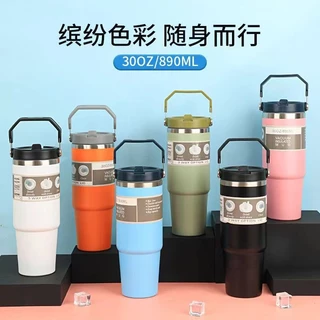 Garrafa Copo Térmico Tumbler Térmico Flip Straw 900ml/600ml YB-813/812