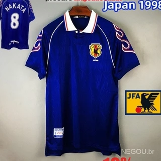Camisa Retro Japão Futebol 1998 Casa Jersey Equipe Camisa