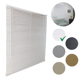 Persiana Horizontal PVC 25mm BLOCK 80larg x 160alt Branca