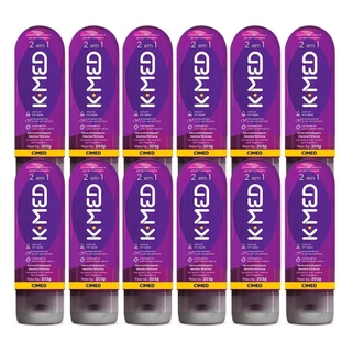 Kit 12 unidades - Gel Lubrificante Íntimo K-med 2 Em 1 200ml em Oferta na Shopee