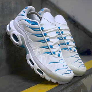 Tênis Da Academia De Lançamento Branco E Azul 95 tn Plus Para Homens Masculino
