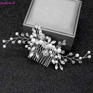 Liweikea Pente Noiva Feminino Pérola Jóias Enfeites Cabelo Elegante Nupcial Casamento Headpieces Prese