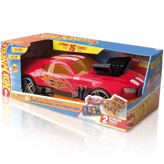 Porta Carrinhos Radical 2 em 1 Portátil Vermelho - Fun