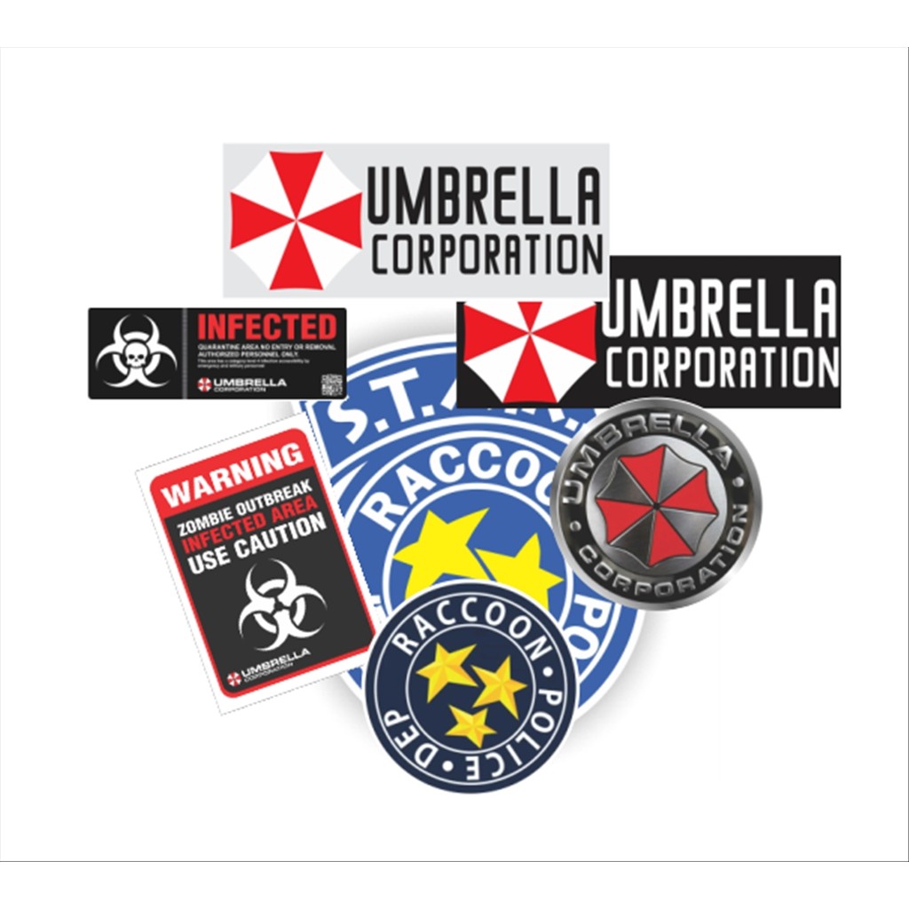 Adesivos Diversos Umbrella Corporation Resident Evil Biohazard