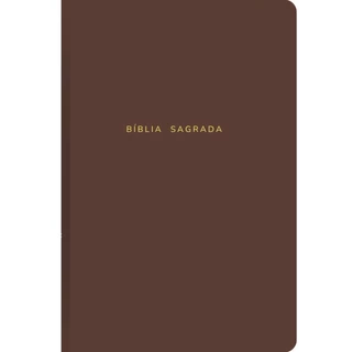 Bíblia Sagrada Slim | Almeida Corrigida Fiel ACF Expandida | Capa Dura Marrom