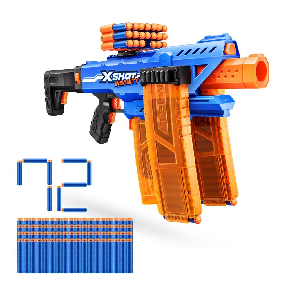 Lançador de Dardos X-Shot Insanity Motorized Clip Mania | Shopee