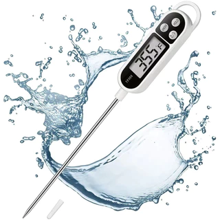 Termômetro Culinário Digital Espeto Alimentos Cozinha Cor Branco