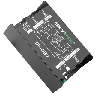 Direct Box Passivo 1 Canal Com Chave Ground E Atenuador -20/-40dB SK-DB7 Skypix