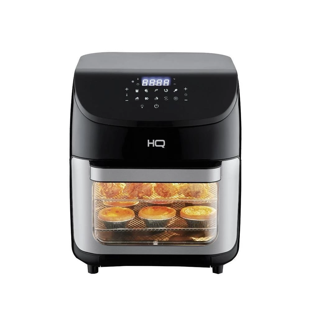 Fritadeira Sem Óleo Airfryer Oven HQ 5 Em 1 12 Litros Digital Com Visor Preta HQ-AFO12LDVG 220V