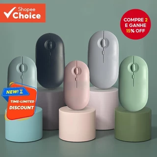 Mouse Bluetooth Sem Fio Recarregável Modo Duplo BT5.2 2.4G DPI Clique Silencioso Para PC Mac Laptop