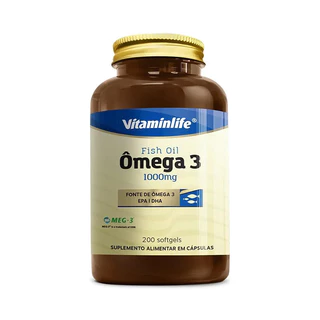 Ômega 3 1000mg (MEG-3®) - 200 softgels - Vitaminlife