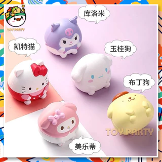 【 ⭐ 24H Sanrio Toy 】 Cute Descompressão Vent Pinch Música De Respiro Lento Rebound Pequeno Dragão De Leite Boneca Pequenos Ornamentos Presentes