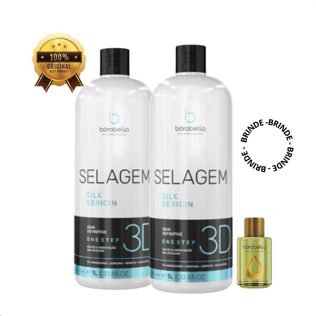 Selagem Organica Borabella 3D Semi Definitiva Sem Formol Kit 2x1L ...