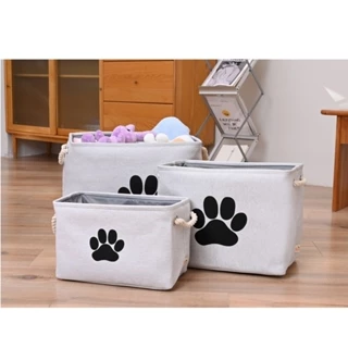 Cesta Organizadora De Armário De Tecido Dobrável , Cubos De Armazenamento Para Organização De Prateleiras , Organizador Decorativo De Natal Crianças De Halloween , Baby Pet Dog Toy L