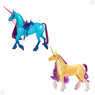 Academia de Unicórnios Boneco Unicornio Articulado 28cm e Acessórios - Sunny