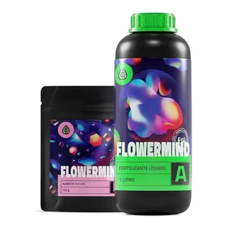 Kit Nutrição Fertilizante Flowermind M 1 litro + 125 gramas