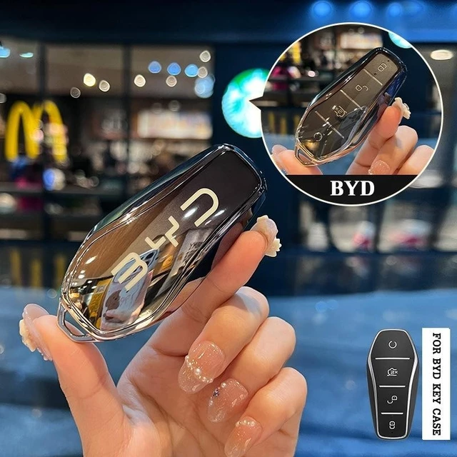 Capa De Chave TPU Para Carro BYD Atto 3 Dolphin Seal Mini Caixa