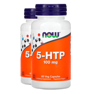 Kit 2x HTP 100mg Now Foods 60Cáps Importado/Made in Usa