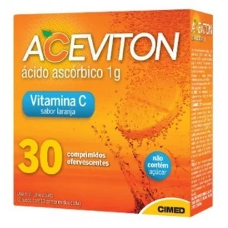 Aceviton Vitamina Cimed C 1g 30 Cpr Efervescentes em Oferta na Shopee
