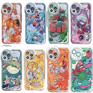 Capa Para Samsung Galaxy S23 FE A05S A05 A04S A20S A31 A03 A02 M23 A24 S23 Plus Ultra De Celular Bulbasaur Pokemon Pikachu Gengar Eevee Charizard Squirtle Macio Claro