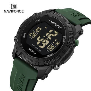Relógio Digital LCD À Prova D'água NAVIFORCE Para Moda Masculina De Pulso Eletrônico De Data E Semana