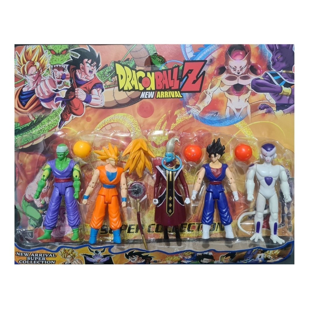 Kit 5 Bonecos Dragon Ball Z Articulados Goku Freeza 14 Cm | Shopee Brasil
