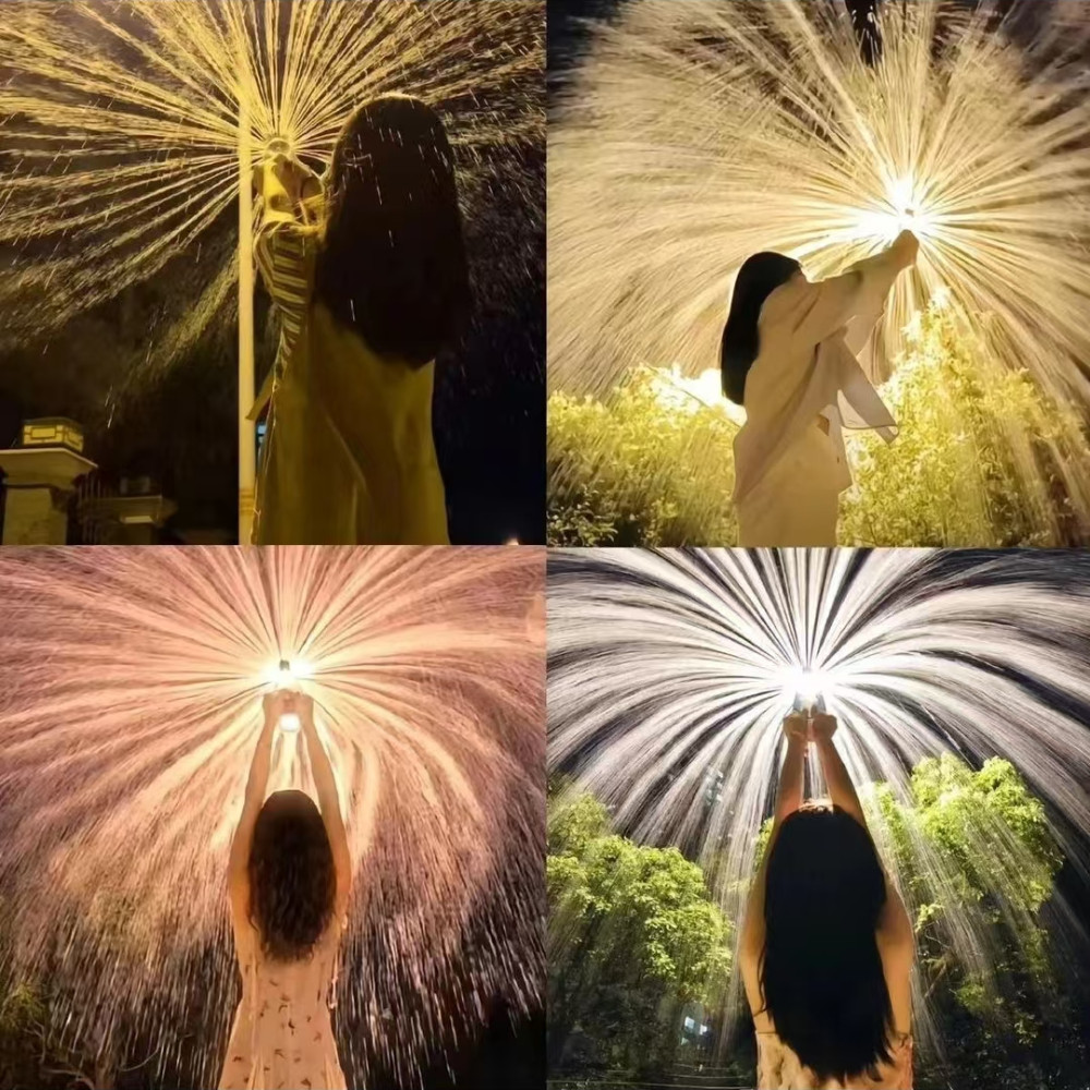 Pistola De Água Criativa De Fogos De Artifício Uma Garrafa Feliz Casal Comemorativo De Verão Foto Atmosfera Surpresa